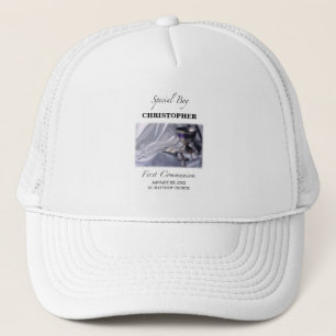 Boné Personalize, Boy, First Communion Blue