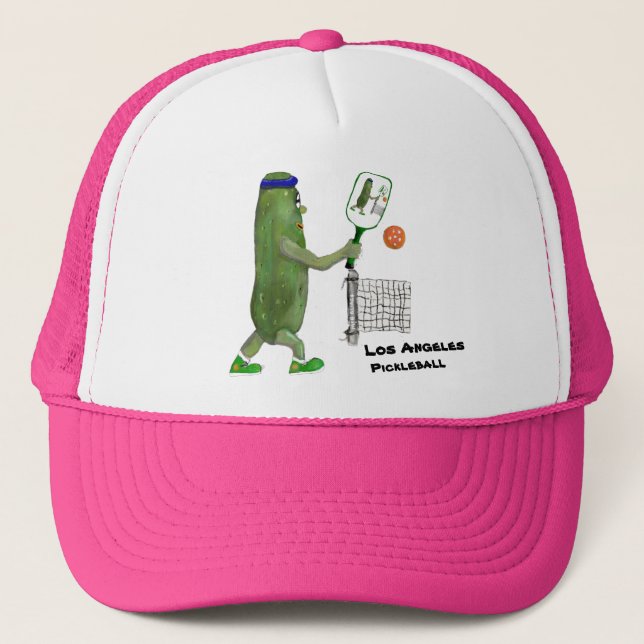 Boné Personalize Text Funny Pickle Player (Frente)