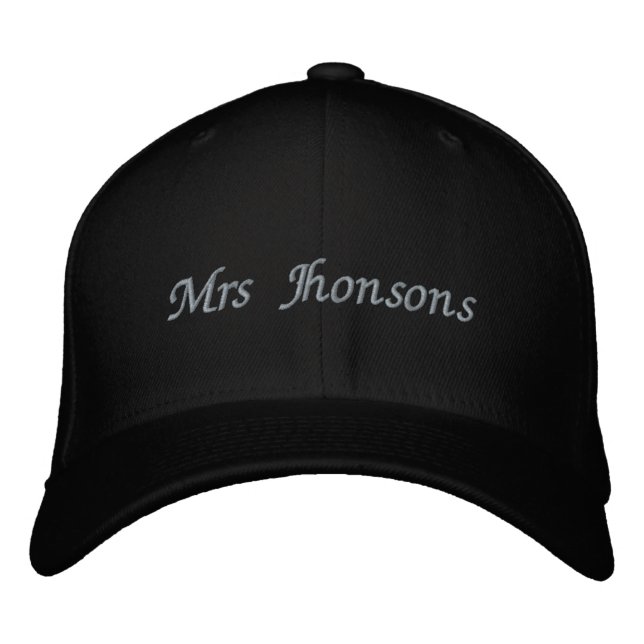 Boné Personalized Bride Honeymoon Gift, Custom Mrs  (Frente)