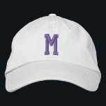 Boné Personalized Monogram Bold Initial<br><div class="desc">Personalized Monogram Bold Initial embroidered cap/hats from Ricaso  - Easy change the monogram to your own - Monogrammed accessories.</div>