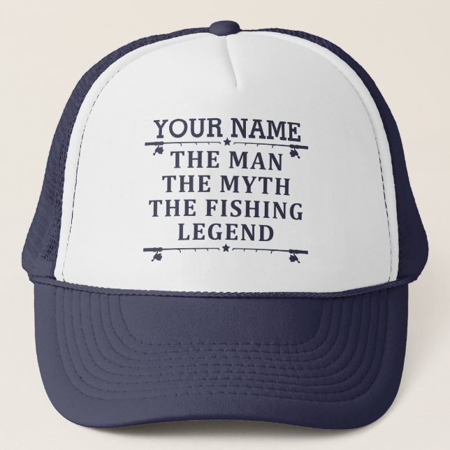 Boné Personalized The Man The Myth The Fishing Legend T (Frente)