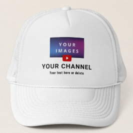 Boné Personalized Youtube Channel Name Custom Photo