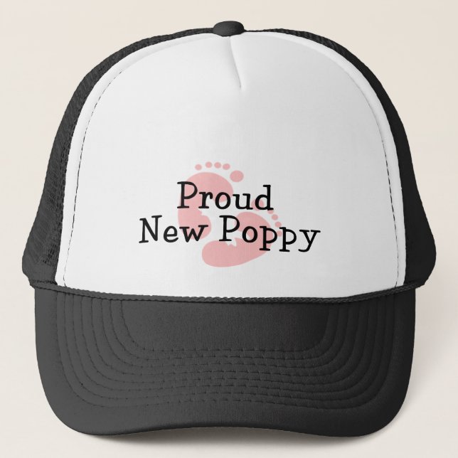 Boné Pés de Bebê Menina Nova Poppy Orgulhosa (Frente)