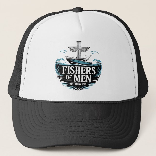 Boné Pescadores De Homens Cristãos Embarcações  (Frente)
