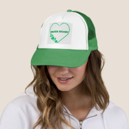 Boné Pessoa de Coração Verde Bonito Sempre Gosta de Mim