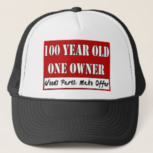 Boné Pessoas de 100 anos, um proprietário - as peças