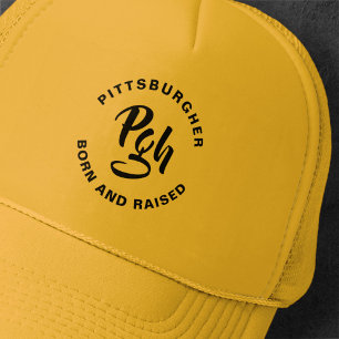 Boné Pgh Steel City Burgh Nascer Vintage Trucker Hat