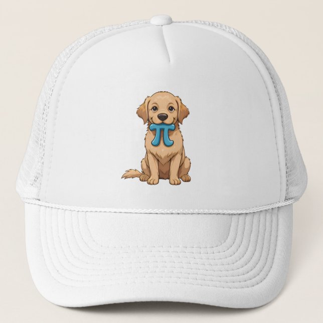 Boné Pi Day Dog Com Símbolo Pi | Feliz Dia Pi (Frente)