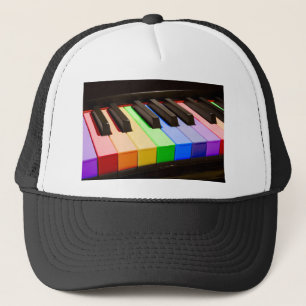 Boné Piano do arco-íris
