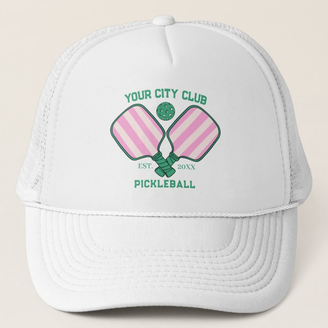 Boné Pickleball Club Team Player Custom Pickle Gift Tru (Frente)
