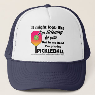 Boné Pickleball Lover na minha cabeça Estou jogando Pi
