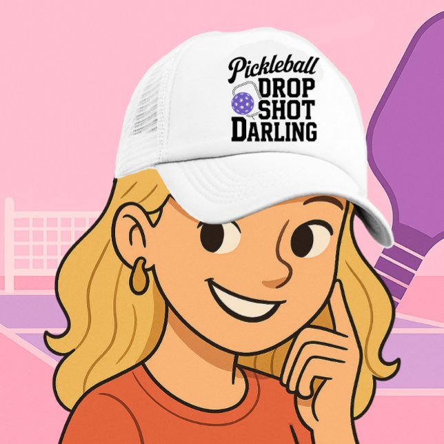Boné Pickleball Trucker Hat Drop Shot Darling (PICKLEBALL TRUCKER HAT)