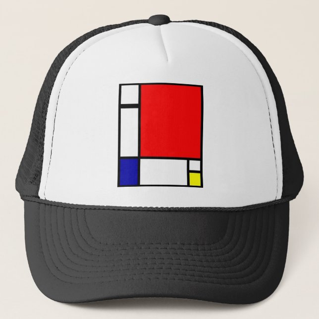 Boné Piet Mondrian - arte neoplástica (Frente)