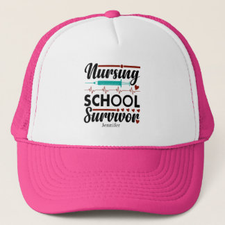 Boné Piink Personalizado De Sobrevivência Da Escola De
