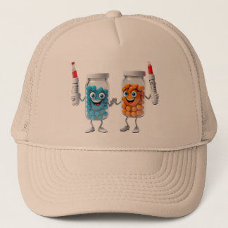 Boné Pill Bottle Cartoon Hat
