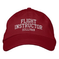 Piloto de instrutor de voo - Vermelho personalizad