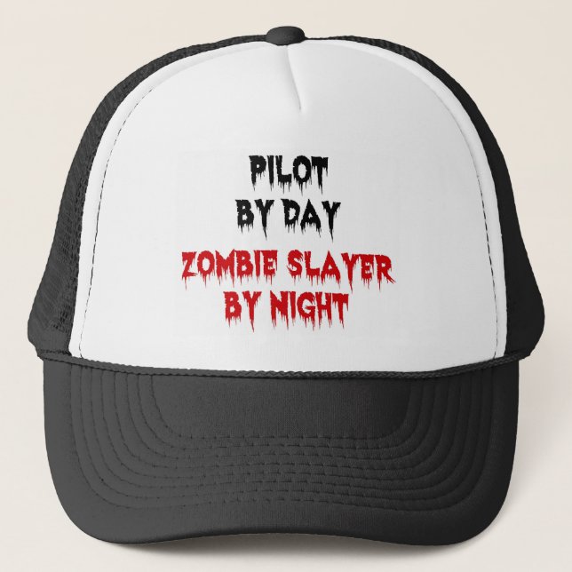 Boné Piloto do Dia Zombie Slayer by Night (Frente)