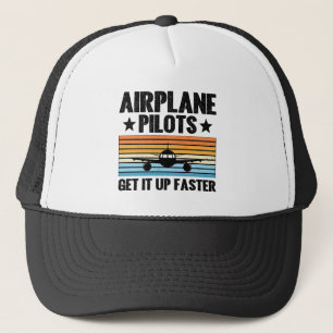 Boné Pilotos de avião levantam avião de avião mais rápi