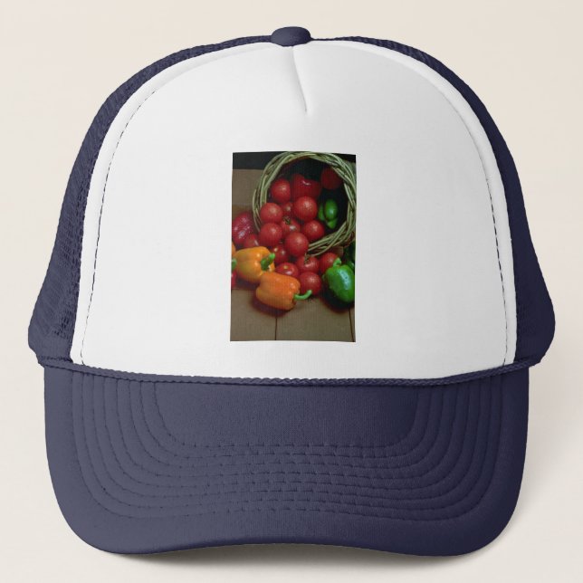 Boné Pimentas e tomates bonitos (Frente)