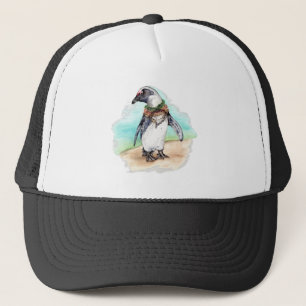 Boné Pinguim Africano em uma Praia