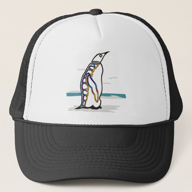 Boné Pinguim colorido (Frente)