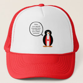 Boné Pinguim Falante Canadense Personalizado