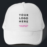 Boné Pink Custom Logo and Text Branded Hat No Minimum<br><div class="desc">Business Logo eyecatching red Printed Optional Text Promotional Baseball & Trucker Hat Express your unique company style with our customizable logo and text branded hats - no minimum order required. Whether you prefer vibrant hues or classic shades, we offer a wide range of color options for best matching with your...</div>
