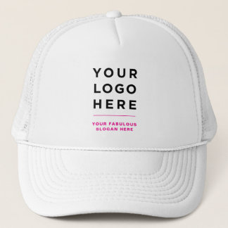 Boné Pink Custom Logo and Text Branded Hat No Minimum