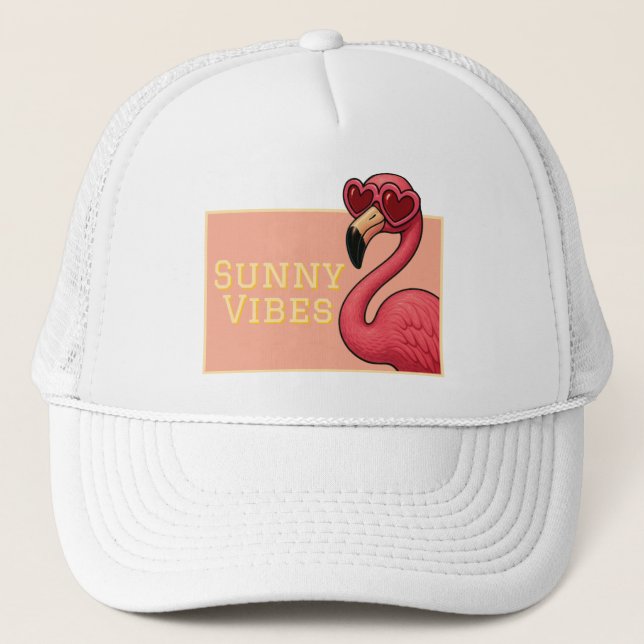 Boné Pink Flamingo Sunny Vibes (Frente)