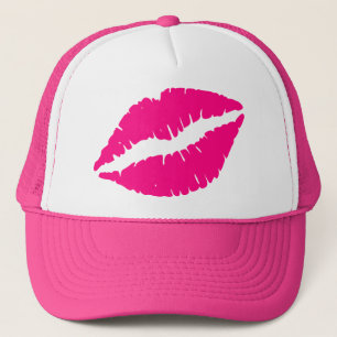 Boné Pink lipstick kiss pop art