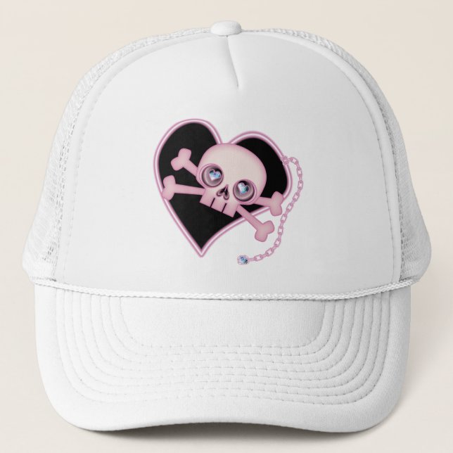 Boné Pink Neon Skull (Frente)