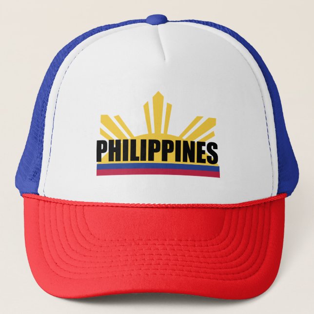 Boné PinoyDesigns "Filipinas" Trucker Hat (Frente)