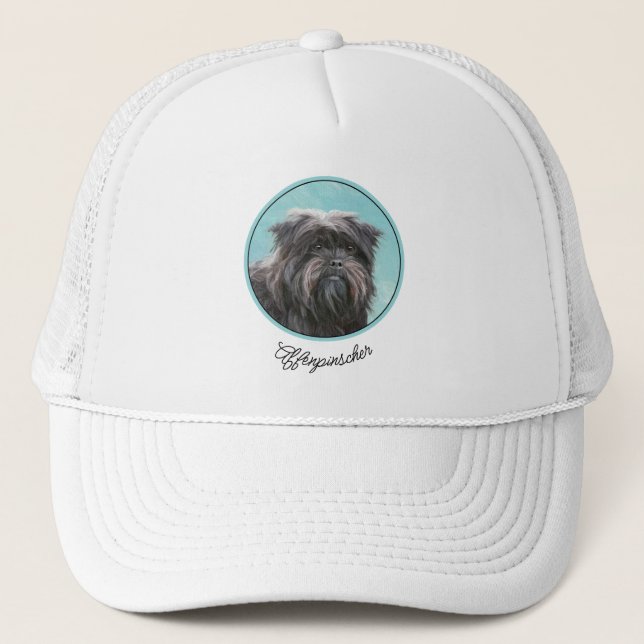 Boné Pintura de Affenpinscher - Arte de Cachorro Origin (Frente)