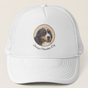 Boné Pintura de Cachorro de Montanha Bernese - Arte Ori