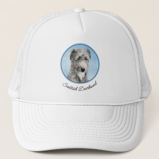 Boné Pintura de Deerhound Escocês - Arte de Cachorro Or (Frente)
