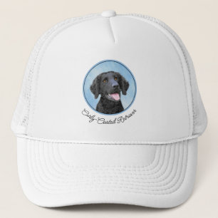 Boné Pintura De Retriever Revestida Curly - Arte De Cão