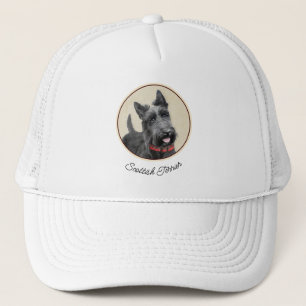 Boné Pintura de Terrier escocês - Arte de cão original