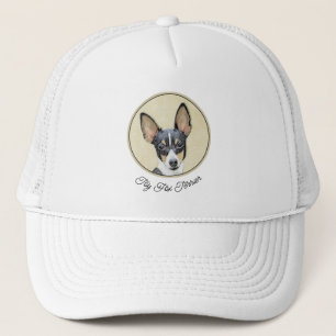 Boné Pintura de Toy Fox Terrier - Arte de Cachorro Orig