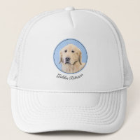 Pintura do ouro Retriever - Arte Cachorra Original