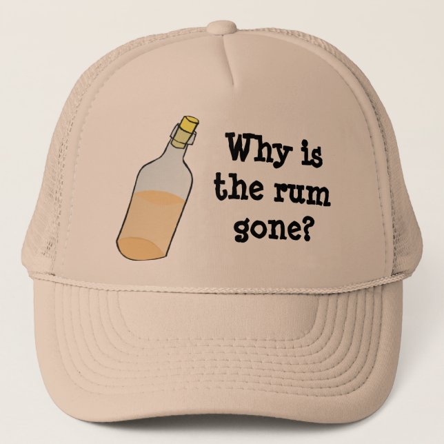 Boné Pirata e rum (Frente)