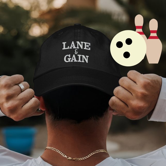 Boné Pista de Boliche Personalizada para Jogadores (Criador carregado)