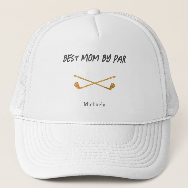 Boné Pistas de Golfe Mínimas da Melhor Mãe (Frente)