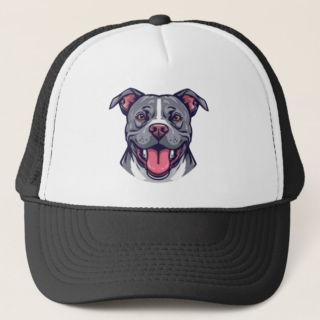 Boné Pit Bull Graphic Art -Bully Breed Dogs- Dog Lover (Frente)