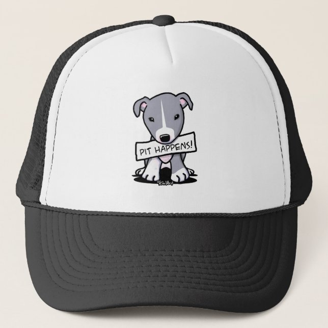 Boné Pit Happens Pit Bull Dog Art (Frente)
