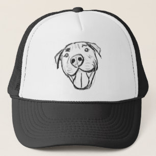 Boné pitbull desenhando simples amantes de cachorro pre