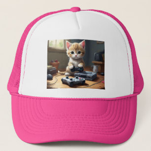 Boné "Pixel Paws: The Gamer Kitten in Action"