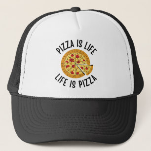 Boné Pizza É Vida É Pizza Engraçado