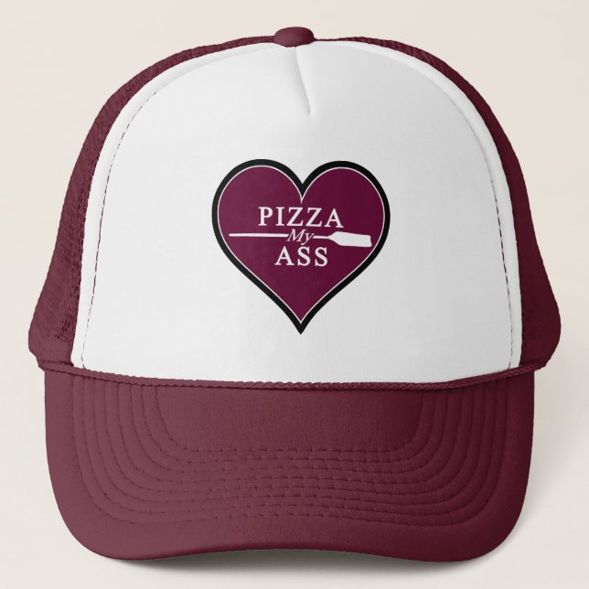Boné Pizza meu chapéu do coração (Frente)