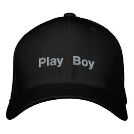 Boné Play Boy Letreiro Personalizado Preto Flexfit Eleg
