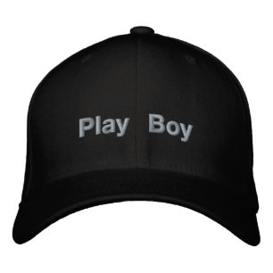 Boné Play Boy Letreiro Personalizado Preto Flexfit Eleg